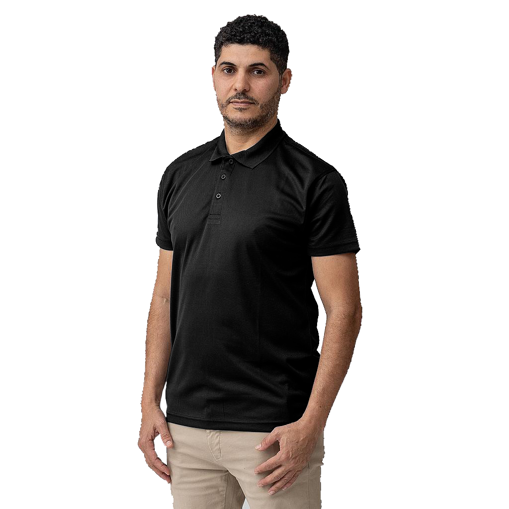 Polo negro personalizado