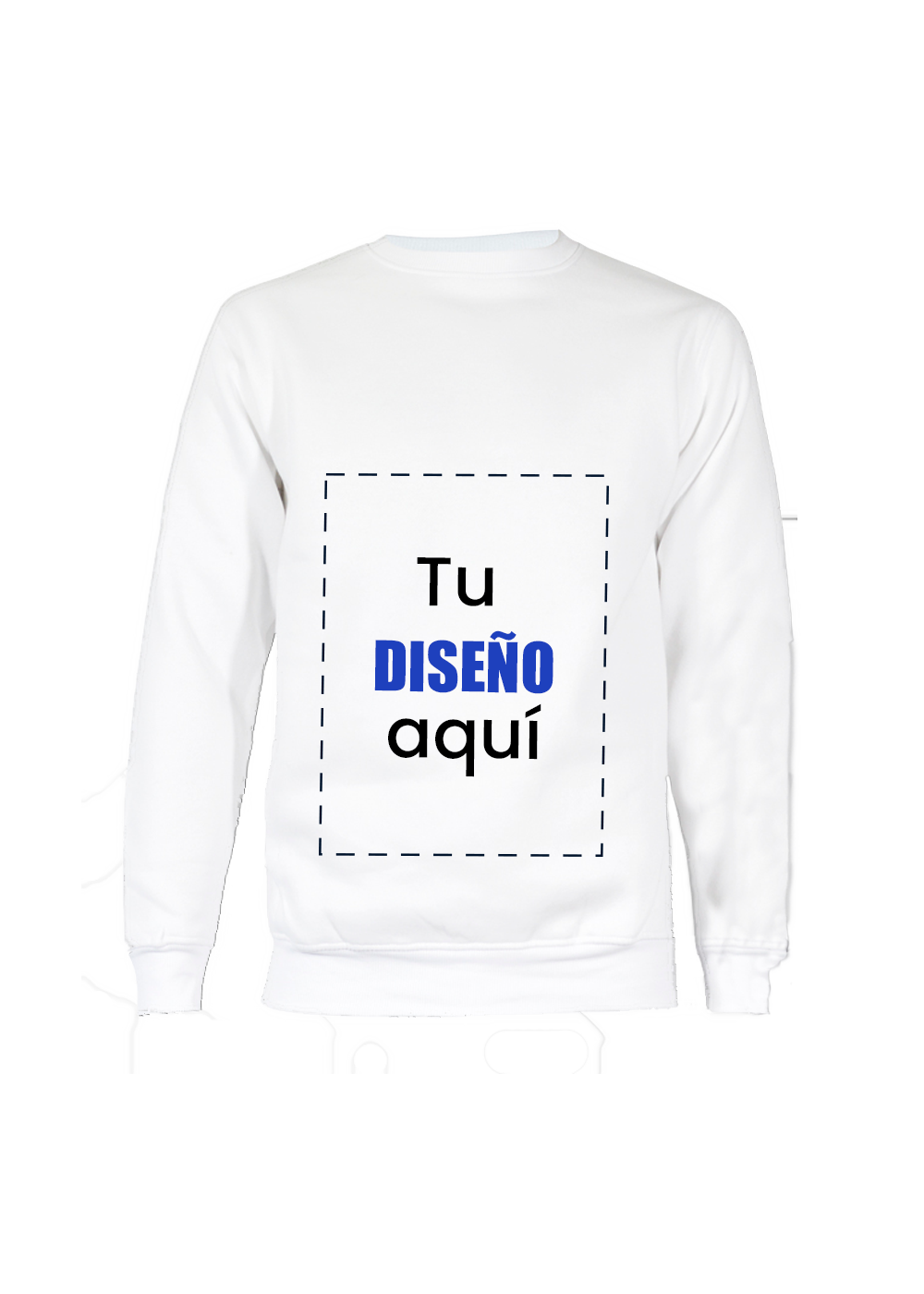Sudadera blanca personalizada