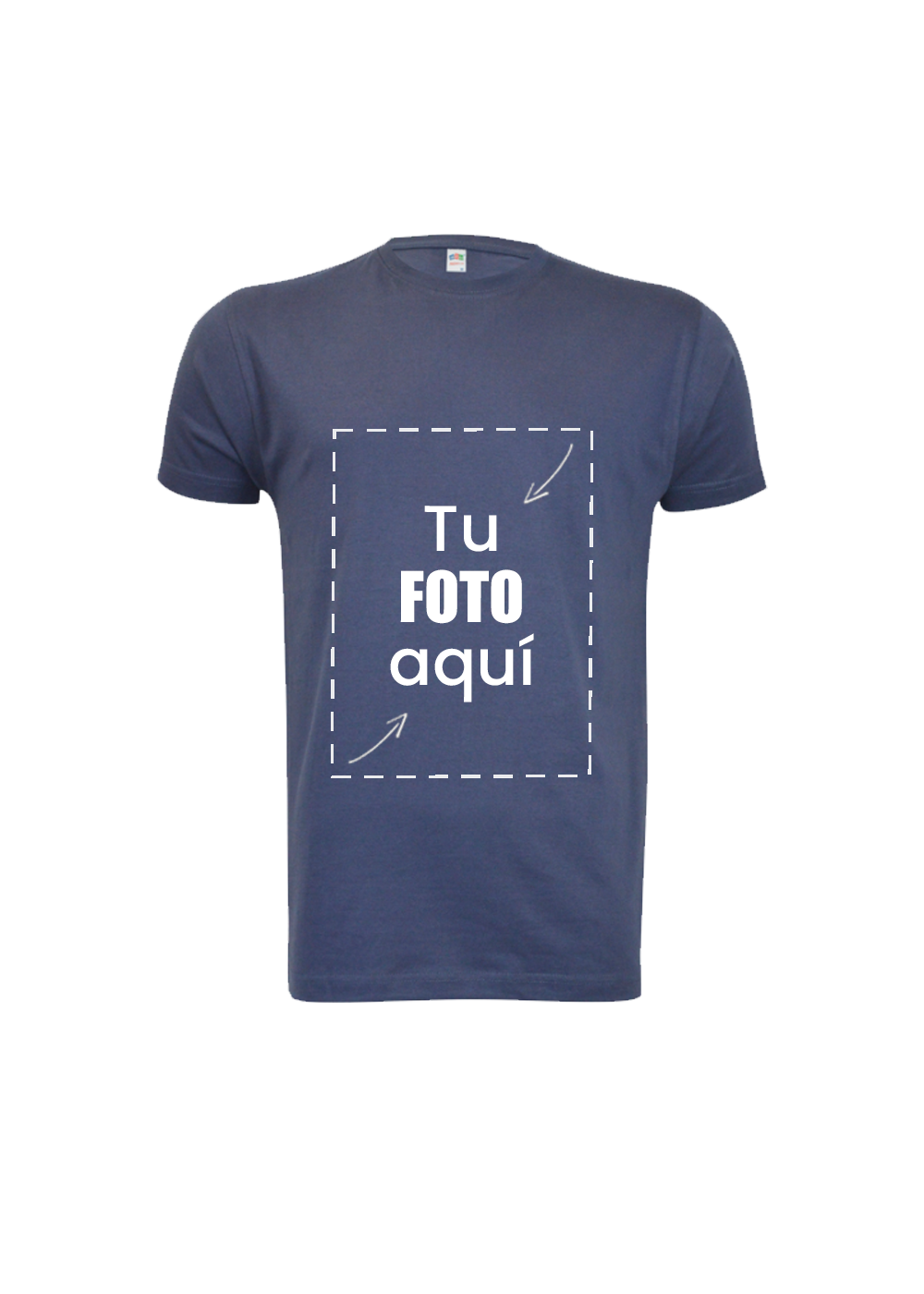 Camiseta azul personalizada